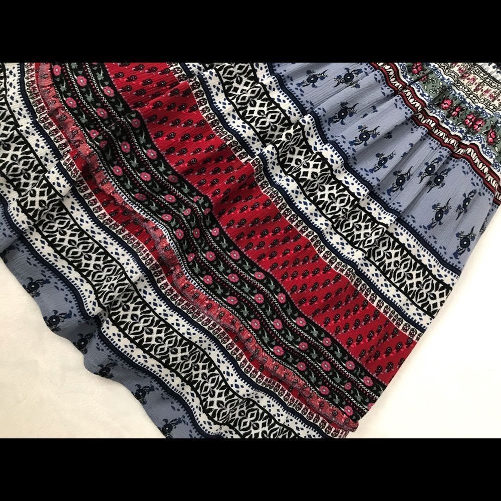 Everleigh Patchwork Patterned Dress Small - image 7